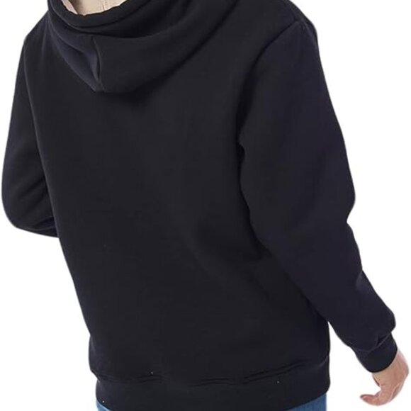 Women's Casual Winter Warm Fleece Sherpa Lined Pullover Hooded Sweatshirt - Picture 6 of 8